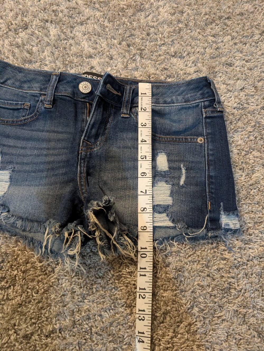 Express Denim Cutoffs - Picture 3 of 6